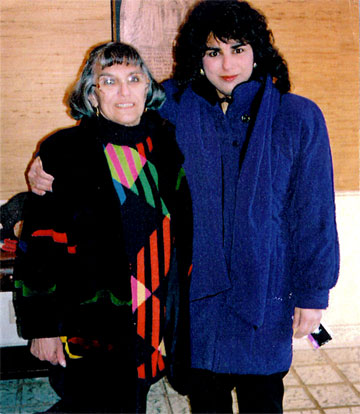 Fern (right) and her mother, Edith, when they began their journey in 1991 